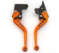 IPEVMLZ for Royal for Enfield for Scram 411 2022 2023 Motorcycle Accessories Adjustable Brake Clutch Lever Short/Long Levers(Orange,147mm)