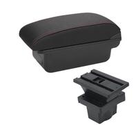 IPEVMLZ For S&koda For Octavia For Yeti Mk2 2005-2012 Car Armrest Storage Box Car Accessories Retrofit Interior Parts USB(C1 Black red NO USB)
