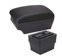 IPEVMLZ For S&koda For Octavia Mk3 A7 2013 2014 2015 2016 2017 Car Armrest Box Retrofit Parts Storage Box Car(A3 Black white 7USB)