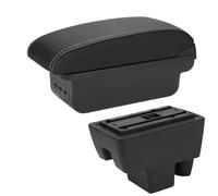 IPEVMLZ For S&koda For RAPID Armrest For VW For Polo Car Armrest Box Retrofit Car Accessories Interior Details Storage Box(B3 Black white 3USB)