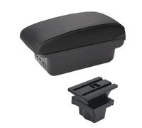 IPEVMLZ For S&koda For Yeti For Octavia A5 Armrest Box Central Store Content Storage Box Armrest Box With Cup Holder USB Interface(B2 black line 3USB)
