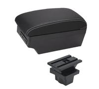 IPEVMLZ For S&koda For Yeti For Octavia A5 Armrest Box Central Store Content Storage Box Armrest Box With Cup Holder USB Interface(C3 white line 7USB)