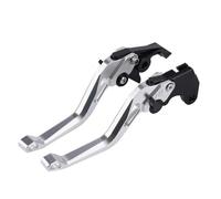 IPEVMLZ for Suzuki DL650/V-STROM 2011-2024 DL 650XT for V-Strom 650 2015-2023 Motorcycle Adjustable 5D Brake Clutch Levers(Silver)