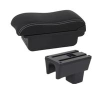IPEVMLZ For Suzuki For Swift Armrest Box 2005-2019 2020 2021 2022 2023 2024 Car Armrest Curved Surface Car Storage Box(B3 Black white 3USB)