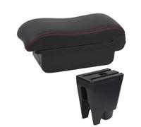 IPEVMLZ For Toyota For Etios For Aygo BJ Car Armrest Box Store Box Retrofit Parts Surface Central Armrest Box(A1 Black red NO USB)