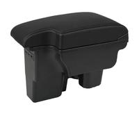 IPEVMLZ For Toyota For Hilux Armrest Box Retrofit Interior Parts Car Armrest Storage Box Holder Ashtray USB Interface(A white line leather)
