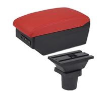 IPEVMLZ For Toyota For RAV4 Car Armrest Box Interior Parts Storage Box(C4 red 7USB)