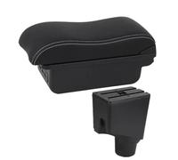 IPEVMLZ For Toyota For Yaris Hybrid Car Armrest Box For Toyota For Yaris 2015 2016 2017 2018 2019 2020 2021 2022 Central Armrest Box(B3 Black white 3USB)