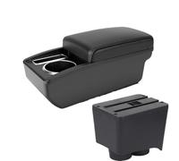 IPEVMLZ For VW For Polo 9N 3 2002 2003 2004 2005 2006 2007 2008 2009 Car Armrest Box Retrofit Parts Storage Box USB Interface(A2 black line No USB)