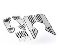 IPEVMLZ For Y&amaha For NMAX 155 For Nmax155 N-MAX155 2020-2024 Motorcycle Footboard Plate Anti Slip Foot Pedals(Silver)