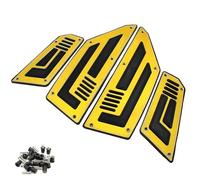 IPEVMLZ For Y&amaha For TMAX530 For TMAX 530 For T-MAX 530 2012-2016 Motorcycle Footboard Steps Motorbike Foot Footrest Pegs Plate Pads(Gold)