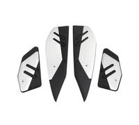 IPEVMLZ For Y&amaha For XMAX 300 For X-MAX 300 For XMAX300 For XMAX250 400 Motorcycle Foot Pegs Plate Skidproof Pedal Plate Footrest Footpads(Silver)