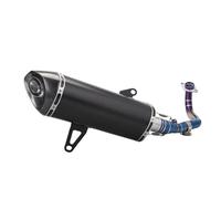 IPEVMLZ For Y&amaha X MAX250 XMAX 300 XMAX300 250 Motorcycle Exhaust Escape Moto Muffler Slip On Motorcross Front Pipe Stainless Steel Tube(Style C)