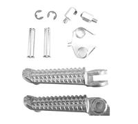 IPEVMLZ For Y&amaha YZF R1 1998-2014 For R6 1999-2014 For R6S 2003-2008 Aluminum Motor Pegs Motorcycle Front Foot Peg Footrest(Silver)