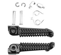 IPEVMLZ For Y&amaha YZF R1 1998-2014 For R6 1999-2014 For R6S 2003-2008 Aluminum Motor Pegs Motorcycle Front Foot Peg Footrest(BLACK)