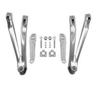 IPEVMLZ For Y&amaha YZF R1 YZFR1 2004 2005 2006 2007 2008 Motorcycle Rear Footrest Foot Pegs Bracket Set(Silver)