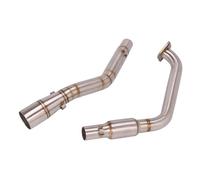 IPEVMLZ For Y&amaha YZF-R15 YZF R15 V3 R125 MT15 MT-15 2017 2018 2019 Motorcycle Exhaust Escape Slip-On Moto Muffler Front Middle Link Pipe(TYPE-b)