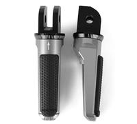 IPEVMLZ Front Foot Pegs Pedal Footrest For TRIUMPH For BONNEVILLE T100/T120 For BOBBER DAYTONA 675 R For SPEED For TRIPLE R For TWIN(GRAY)