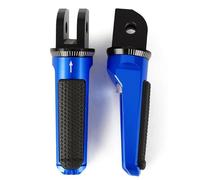 IPEVMLZ Front Foot Pegs Pedal Footrest For TRIUMPH For BONNEVILLE T100/T120 For BOBBER DAYTONA 675 R For SPEED For TRIPLE R For TWIN(Blue)