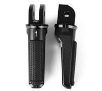 IPEVMLZ Front Foot Pegs Pedal Footrest For TRIUMPH For BONNEVILLE T100/T120 For BOBBER DAYTONA 675 R For SPEED For TRIPLE R For TWIN(BLACK)