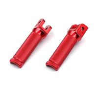 IPEVMLZ Front Footrest Foot Peg For DUCATI For Panigale 899 959 V2 V4 1100 1199 1299 S R For Streetfighter V4 Motorcycle Rider Foot Rests Pedal(RED)