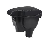 IPEVMLZ Integrated Armrest Box Suitable For Modern For Hyundai For Yuena Central Armrest Box With USB Charging Port(Black white line)