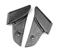 IPEVMLZ Motorbike ABS Rear Seat Passenger Foot Pedal Motorcycle Footpegs Pedals Cover Pad For VESPA S LX LXV LT Accessories Pair Black(Carbon)