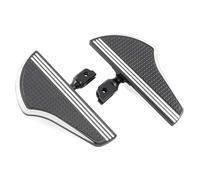 IPEVMLZ Motorcycle 45 Degree Footpegs Black CNC Footrests For Harley For Sportster XL 883 XL1200 For V-Rod Low For Hugger(Black White,Front)