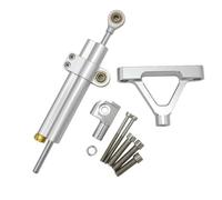 IPEVMLZ Motorcycle Accessories Adjustable Steering Damper Bracket Mounting Kit For KAWASAKI ZX6R ZX-6R 2007 2008 Aluminum Alloy(Model B)