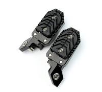 IPEVMLZ Motorcycle Accessories Black Footpegs For B&MW R 1200 GS LC ADV For Adventure R1250GS 1250GS CNC Billet Wide Foot Pegs Pedals(BLACK)