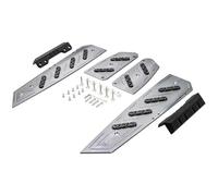 IPEVMLZ Motorcycle Accessories Footrest Footboard Step Footpad Pedal Plate Foot Pegs For Forza350 For FORZA 350 125 NSS 350(Titanium)
