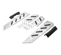 IPEVMLZ Motorcycle Accessories Footrest Footboard Step Footpad Pedal Plate Foot Pegs For Forza350 For FORZA 350 125 NSS 350(Silver)