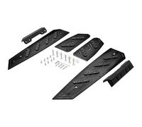 IPEVMLZ Motorcycle Accessories Footrest Footboard Step Footpad Pedal Plate Foot Pegs For Forza350 For FORZA 350 125 NSS 350(BLACK)