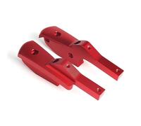 IPEVMLZ Motorcycle Accessories Rear Passenger Foot Peg Extensions For VESPA GTS250 GT60 GT GTS GTV 125 200 250 300 GTS300(RED,B)