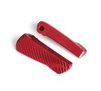 IPEVMLZ Motorcycle Accessories Rear Passenger Foot Peg Extensions For VESPA GTS250 GT60 GT GTS GTV 125 200 250 300 GTS300(RED,A)