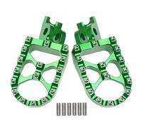 IPEVMLZ Motorcycle CNC FootRest Footpegs Foot Pegs Pedals For CR125 250 CR150R 250R CRF150RX 250RX 450RX 250 450X(Green)