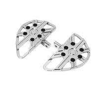 IPEVMLZ Motorcycle Driver Floorboard Male Mount Rea For Harley For Touring For Dyna For Softail For Electra For Glide For FLHT(Chrome,Item 1)