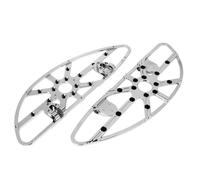 IPEVMLZ Motorcycle Driver Floorboard Male Mount Rea For Harley For Touring For Dyna For Softail For Electra For Glide For FLHT(Chrome,Item 2)
