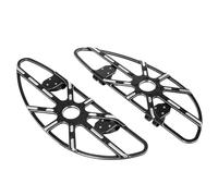 IPEVMLZ Motorcycle Driver Floorboard Male Mount Rea For Harley For Touring For Dyna For Softail For Electra For Glide For FLHT(BLACK,Item 2)
