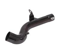 IPEVMLZ Motorcycle Exhaust Escape Stainless Steel Mid Link Pipe Connect For B&MW F750GS F850GS F 750 850 GS 2018 2019 2020 2021(BLACK)
