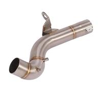 IPEVMLZ Motorcycle Exhaust Escape Stainless Steel Mid Link Pipe Connect For B&MW F750GS F850GS F 750 850 GS 2018 2019 2020 2021(Silver)