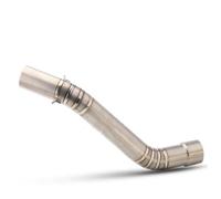 IPEVMLZ Motorcycle Exhaust Escape Titanium Alloy Middle Link Pipe Slip On For Kawasaki ZX10R 2008 2009 2010 2011 2012 2013 2014 2015 2016 2017 2018 2019 2020(Titanium)