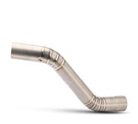 IPEVMLZ Motorcycle Exhaust Escape Titanium Alloy Middle Link Pipe Slip On For Kawasaki ZX6R ZX636 2009 2010 2011 2012-2020 2021(Titanium)