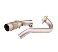IPEVMLZ Motorcycle Exhaust Manifold Stainless And Titanium Alloy 51mm Front Link Pipe For Y&amaha XMAX300 XMAX 300 2017 2018 2019-2024(Stainless Steel C)