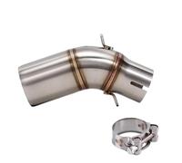 IPEVMLZ Motorcycle Exhaust Muffler Middle Link Pipe Connect Slip On Connector For B&MW C 600 Sport C650 GT C600 C650GT 2012 2013 2014 2015
