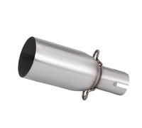 IPEVMLZ Motorcycle Exhaust Pipe Suitable For 28-45mm Adapter 51mm Middle Link Pipe Modification Accessories Stainless Steel(33mm-51mm)