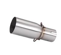 IPEVMLZ Motorcycle Exhaust Pipe Suitable For 28-45mm Adapter 51mm Middle Link Pipe Modification Accessories Stainless Steel(38mm-51mm)