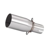 IPEVMLZ Motorcycle Exhaust Pipe Suitable For 28-45mm Adapter 51mm Middle Link Pipe Modification Accessories Stainless Steel(30mm-51mm)