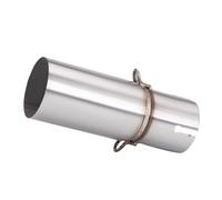 IPEVMLZ Motorcycle Exhaust Pipe Suitable For 28-45mm Adapter 51mm Middle Link Pipe Modification Accessories Stainless Steel(45mm-51mm)