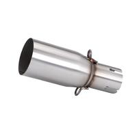 IPEVMLZ Motorcycle Exhaust Pipe Suitable For 28-45mm Adapter 51mm Middle Link Pipe Modification Accessories Stainless Steel(35mm-51mm)